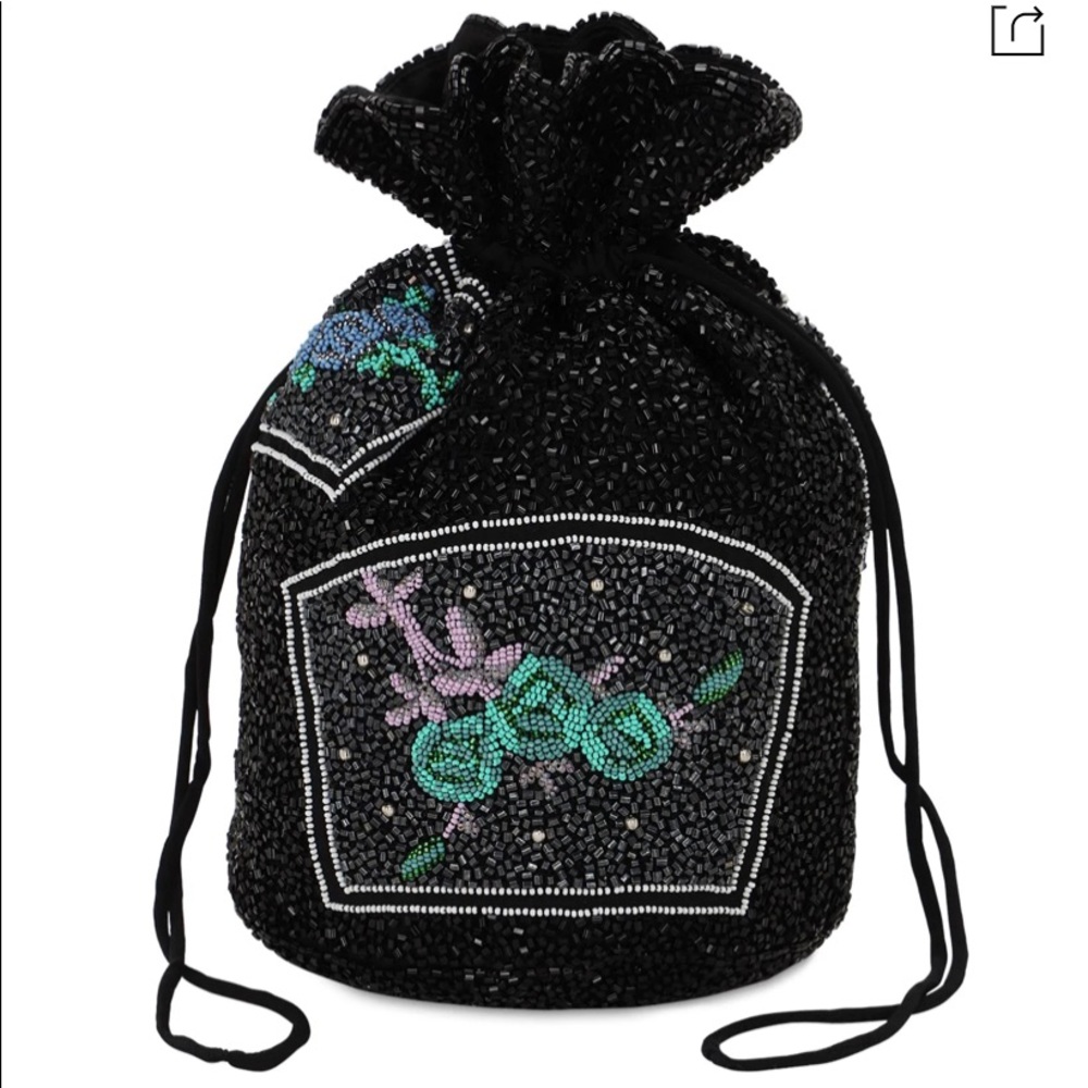 GANNI BEADED POUCH BAG